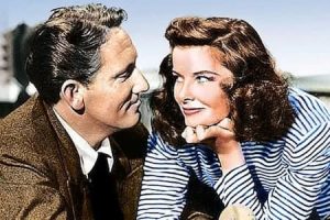 Spencer Tracy and Katharine Hepburn